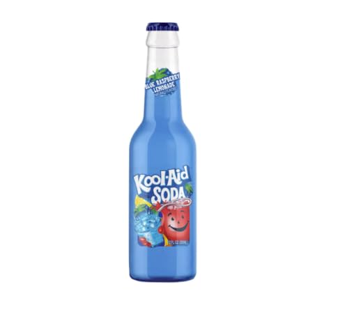 Kool Aid Soda Variety Pack – 5 Flavor Assortment, 12 oz Glass Bottles – Grape, Blue Raspberry Lemonade, Orange, Black Cherry & Sharkleberry Fin – New Fizzy Kool Aid Drinks