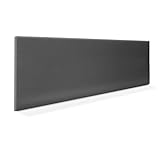 DHOME Cabecero de Polipiel o Tela AQUALINE Liso cabeceros Cabezal tapizado Cama Lujo (Polipiel Gris Ceniza, 135cm (Camas 120/135/140))