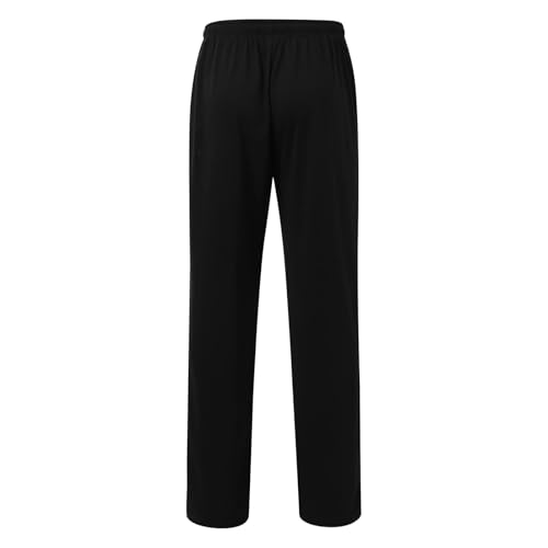 Sweatpants for Men Baggy Sweatpants Straight Casual High Waisted Elastic Waist Athletic Comfy Wide Leg Workout Pants3