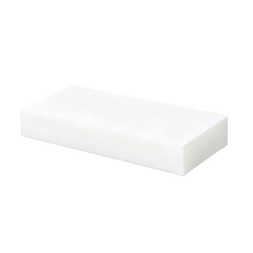 HDPE Plastic Blocks, White 2' x 3' x 12' High Density Polyethylene Cutting Board Material, Industrial DIY Plastic Sheet Block for Milling, Engineering, Crafting