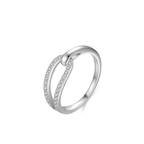 Bague femme argent 925 vintage et zircone cubique ronde, l'élégance intemporelle au doigt