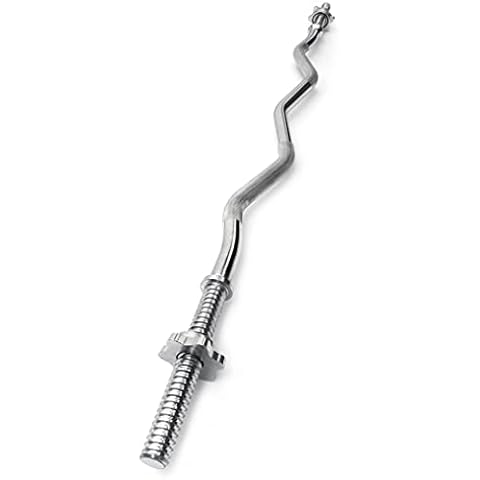 Spinlock EZ Curl Bar for 1-Inch Plates, 4-Foot, 5kg for Home Strength Training from The Restored Cover