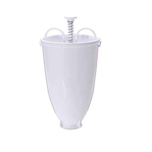Greatangle Máquina Manual de rosquillas de plástico Fritura de rosquillas Molde de plástico Dispensador de gofres Ligero Donut Maker Blanco