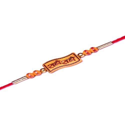 Image of Traditional Rakhi with Designer Charm for Brother, Raksha Bandhan Gift