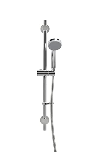 Croydex Presion Chrome Shower Riser Rail Kit, 68cm Riser Rail, Pressure Boosting Shower Head - Image 4