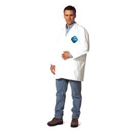 Dupont D13397888 TY212SWHSM003000 LABCOAT, SNAPFRNT, 2 PCKTS, SM MTO 30/CS