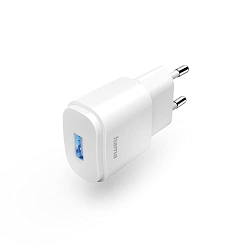 Hama Netzladegerät USB (USB-A, 6 W, 5 V/1,2 A, Universal-Netzadapter, Ersatz-Ladegerät für iPhone 14/14 Pro Max, Samsung Galaxy, Sony, Xiaomi, Huawei, Wiko), Weiß