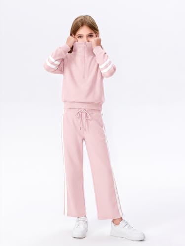 Image of Haloumoning Girls Sweatsuit 2 Piece Zip Long Sleeve Sweat Outfits