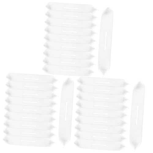 KOMBIUDA 60 Pcs Hanger Sponge Cover Suit Hangers Pant Coat Hanger Mini Anti Wire Adhesive Hanger Foam Strips Dry Stand Bolster Non Shoulder Protectors for Hangers Hat Clothe Hanger White