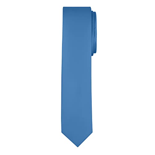 Image of Jacob Alexander Men's Skinny Width 2 inch Solid Color Tie