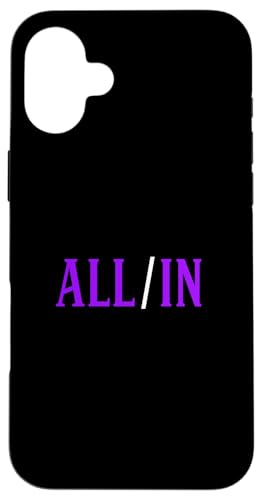 パープル ALL/IN パープル グラフィック スマホケース iPhone 16 Plus 用