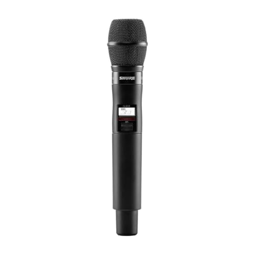 Shure QLXD2/KSM9 Handheld Transmitter with KSM9 Black Vocal Mic Capsule - for use with QLX-D Digital Wireless Microphone Systems, Receiver Sold Separately | V50 Band (QLXD2/KSM9=-V50)