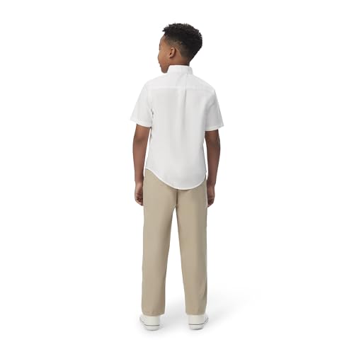 French Toast Boy's Short Sleeve Oxford Shirt (Standard & Husky) Button