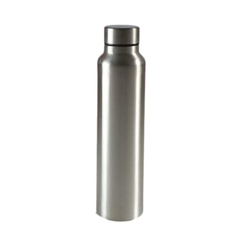 M.A Stainless Steel Water Bottle, Fridge Water Bottle Set of 1, (750ml) Silver Color Single Wall