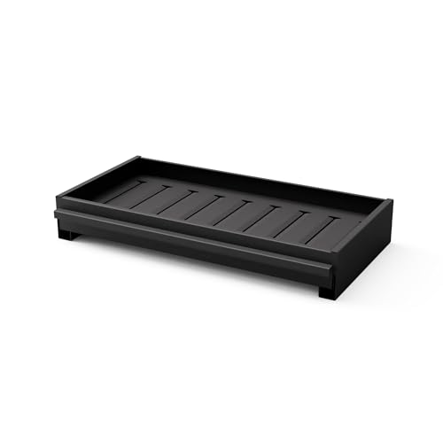 MAESTRO FERRETERO MF - Braciere in acciaio per barbecue con cassetto raccoglie ceneri - Piano 1 Plus Metal Rack 66,5 x 33 x 10 cm
