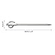 Hunde-Ankerspieß, 1 Stuck 30cm Edelstahl Hundeanker, 360° Drehbarer Dog Tie Out Stake für Garten, Camping, im Freien