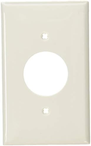 Leviton 80704-W 1-Gang Single 1.406-Inch Hole Device Receptacle 