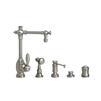 Waterstone Towson Prep Faucet - 4Pc Suite Graphite