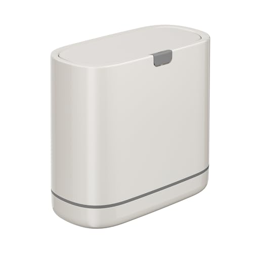 Caneca de basura ovalada con tapa 2.6 galones plástico