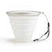 WEIGENG - Bicchieri pieghevoli da viaggio in silicone da 270 ml, retrattile, colore: trasparente