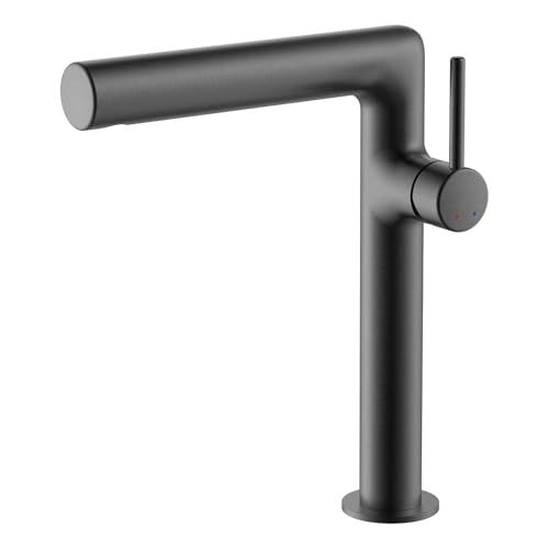Mitigeurs en laiton pour lavabo de salle de bains eau chaude froide gris