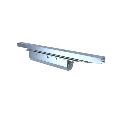 Image of Hettich HCS 600 Concealed Door Closer with Hold Open Slide Rail | Adjustable Speed | for Wooden & Steel Doors 60-200kg, Max Door Width 950-1400mm Width, 120 Opening Angle | Silver Finish