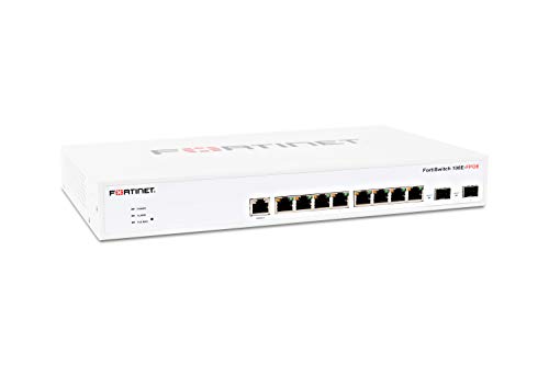 Image of FORTINET FortiSwitch 108E-FPOE Ethernet Switch - 8 Ports - Manageable - 2 Layer Supported - Modular - 2 SFP Slots - Twisted Pair, Optical Fiber - 1U High - Desktop, Rack-mountable, Standalone