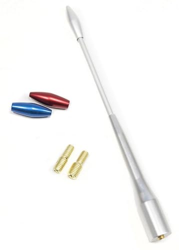 Start Antenne Tris Universelle pour Toutes Les Voitures en Aluminium chromé