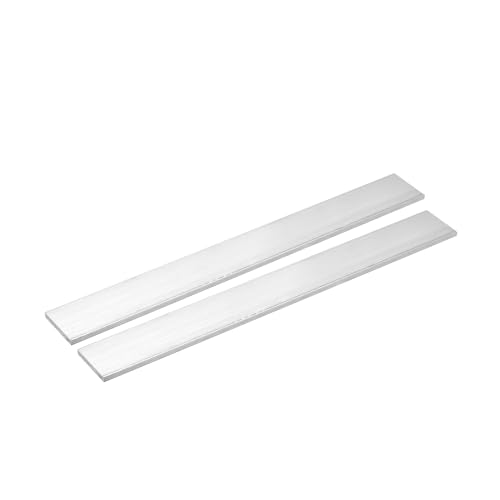 Image of uxcell Square Aluminum Flat Bar, 2Pcs 3 /16 inch Thick 1.4 inch Width 12 inch Length Square Aluminum Bar 6061 Aluminum Flat Plate, 4 x 35 x 305mm T6511 Solid New Mill Stock for Industrial Building