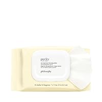 philosophy purity made simple one-step facial cleansing cloths - easily removes makeup, dirt & oil on the go - skin is left clean and comfortable with no rinsing needed - 30 Count