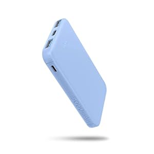 VANYUST S22 Portable Charger, 5000mAh Mini Power Bank USB-C Out Fast Charging, External Battery Pack Compatible for iPhone 15/15 Pro/15 Pro Max Series, Samsung, Android (Blue)