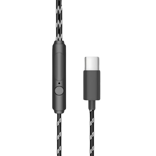 Image of BLAST'C TypeC Wired Earphone with Powerful HD Mic for Clear Sound, Deep Bass Sound, HD Calling, in-Line Volume Control & Noise Cancellation Compatible with only TypeC Jacks in Mobiles-BLACK