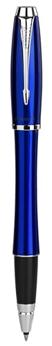 Parker Stylo Roller Urban Classic Laque Bleu Pointe Moyenne encre noir avec Coffret Prestige