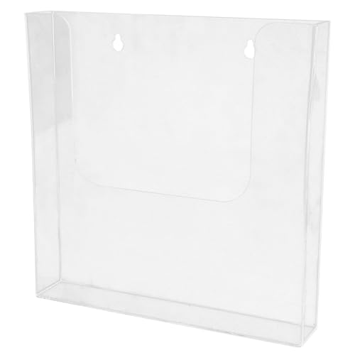 Frcolor 透明アクリル壁掛けファイルラック 書類整理用ドキュメントホルダー パンフレット収納ディスプレイスタンド シンプル設計 安定ベ
