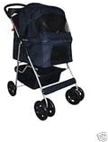 Classic Navy Blue 4 Wheel Pet Stroller