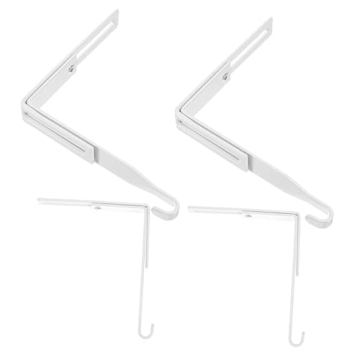 BELLIFFY Cabinet Hanger Hooks Over Door Hooks for Towel Rack 4 Pack Easy to Install