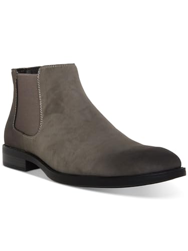 Image of Madden Mens Maxxin Faux Suede Ankle Chelsea Boots Gray 7 Medium (D)
