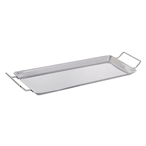 CIMAXIC Plaque De Cuisson À Induction Barbecue À Poêle À Rôtir À Flamme Nue Plaque De Cuisson en Acier Inoxydable