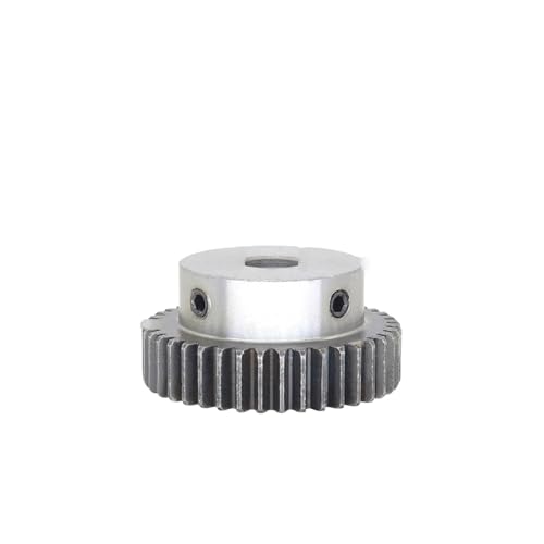 Bevel Gear Pinion Hardware Mechanical 1pcs 1M40T Spur Gear Bore 6/6.35/7/8/10 /12/12.7/14/15/16/17/20mm Motor Gear Low Carbon Steel Material Metal Gear for Motor(1M40T-Bore 16x5x2.3)