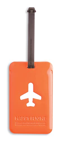 Gepäck Anhänger Alife Design Square Luggage Tag, Anhänger, Namensschild, orange