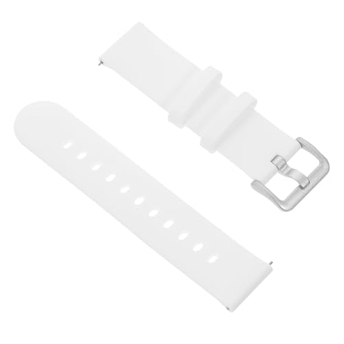 Zerodeko Correa de Silicona Clásica para Reloj Infantil Pulsera Flexible y Duradera Banda para Reemplazo Color Blanco