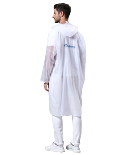 Image of ZEEL Unisex Outdoor Rain Poncho for Adult, Waterproof, Lightweight & Packable, Polyester Pullover Full Sleeves Hooded Rainwear, Poncho for Camping, Hiking, Travelling (EQRT101 AZ30, Free Size)