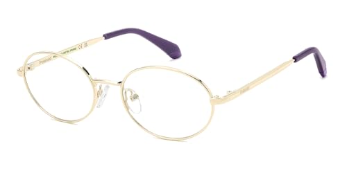 Lunettes de vue PLD D851 solides et dorées pour ado