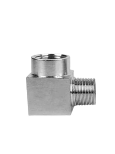 Raccord coudé 3/8 inox haute pression étanche à 90 degrés femelle mâle