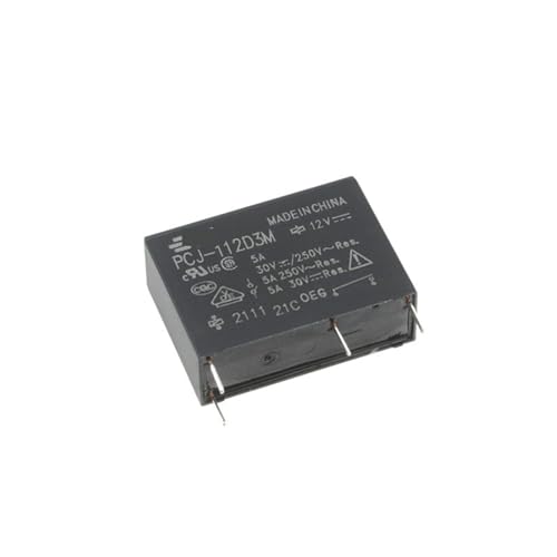 Relais de puissance OEG PCJ-112D3M 5A 12VDC mini relais 4 broches pour circuit imprimé Lot de 5