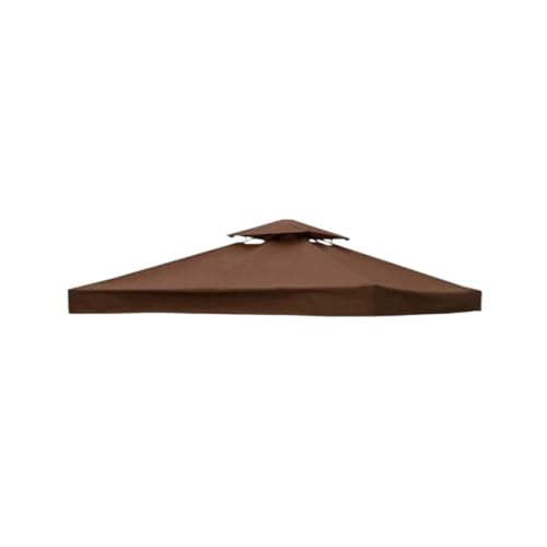 HEUchuan Componente de Techo de Carpa for Cubierta Superior de toldo Piezas de Cubierta Impermeable Accesorios for cenador Accesorio de Repuesto para Camping, jardín, Picnic(Brown Double)