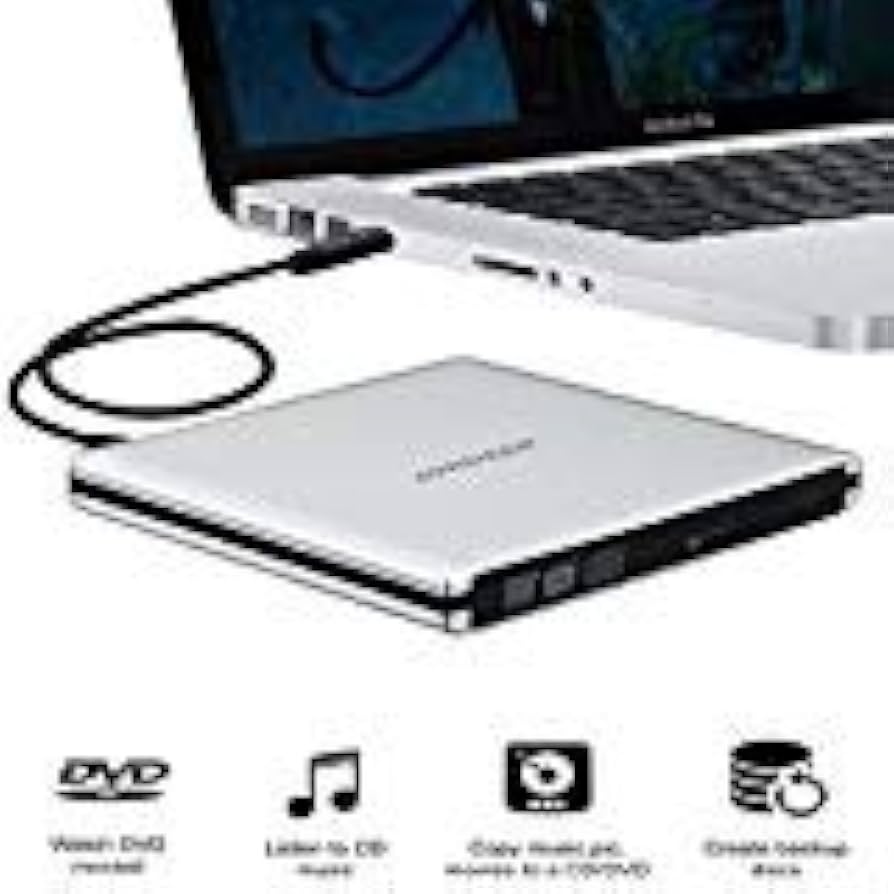 JOKDEER USB 3.0 External DVD-RW Drive Burner All-aluminum