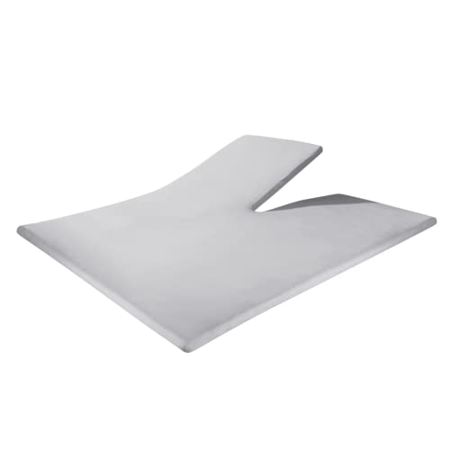 Sleeptime Splittopper Spannbettlaken 160x200 cm – 100% Jersey Baumwolle mit Elasthan – Grau – Atmungsaktiv, Hautfreundlich & Pflegeleicht –...