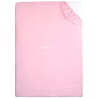 Percale Easy Care Polycotton Bunk Bed Fitted Sheet 2ft 6\" (76cmx190cm) Perfect for Camp Kids Bunk Beds/RVs/Guest Beds/Caravan Campervan/Small Single Bed (Pink)
