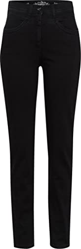 Raphaela by Brax Damen Laura New Authentic Denim Jeans, Black, 38W / 32L
